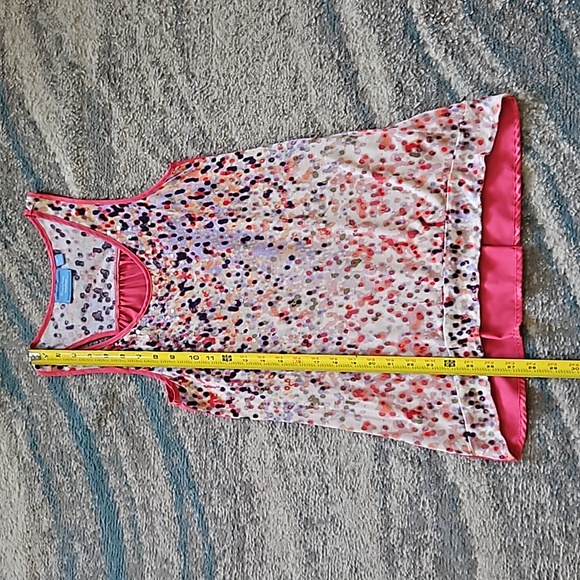 Vera Wang Woman's Sequin Polka-dot Tank Tunic Blouse. Sz: XS - Picture 9 of 9